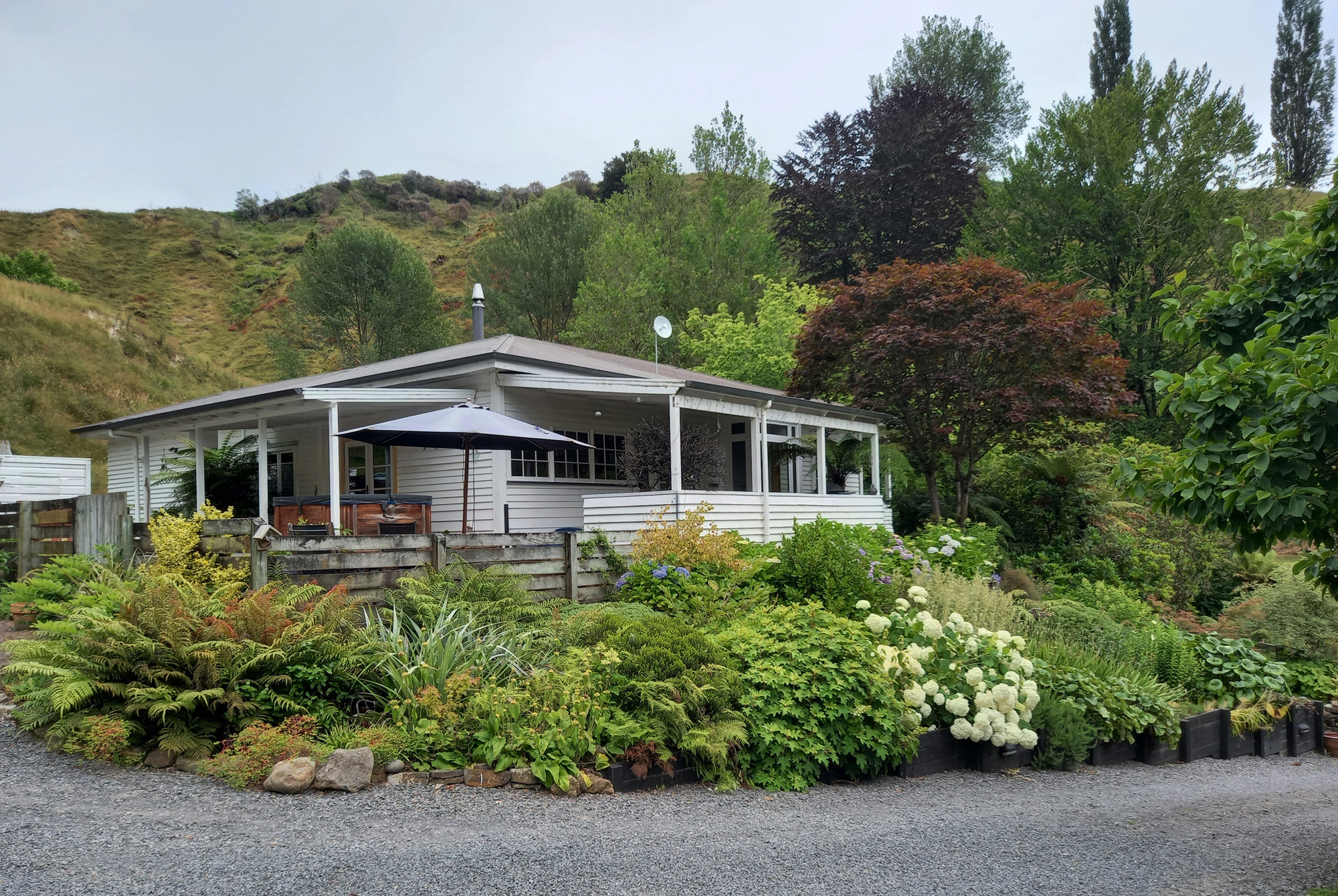 House From Drive At Top