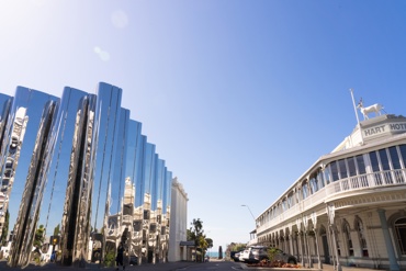 Taranaki Story 102 Food & Hospitality Visitor Live White Hart Building Govett Brewster Art Gallery Len Lye Centre Daytime